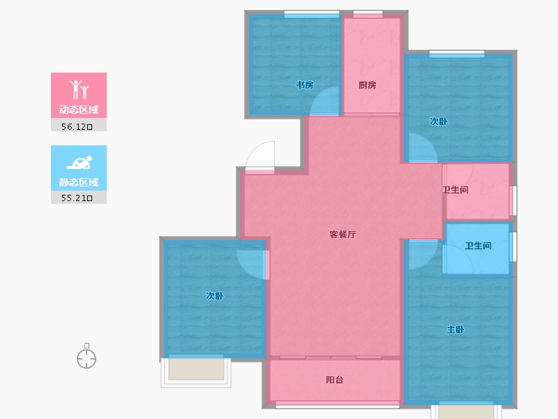 山东省-潍坊市-—象澜湾-101.01-户型库-动静分区