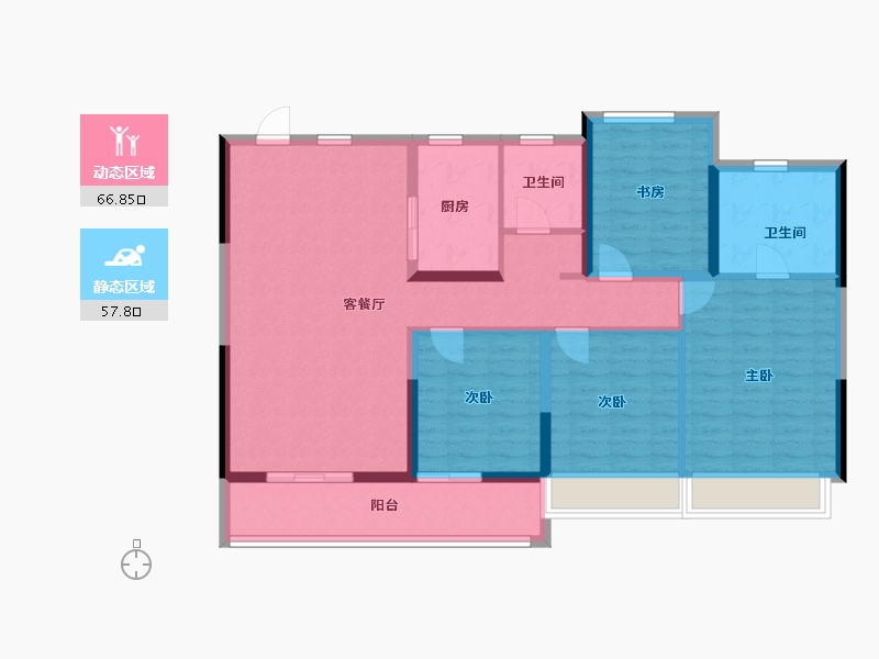 浙江省-温州市-龙光玖誉湾-112.10-户型库-动静分区