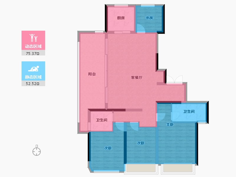 浙江省-温州市-温州未来之城-114.91-户型库-动静分区