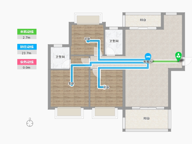 江西省-吉安市-东山中央首府-91.00-户型库-动静线