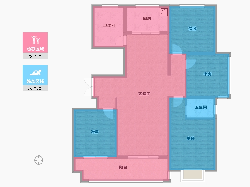 山东省-临沂市-四季长安-124.00-户型库-动静分区