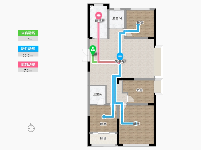 山东省-潍坊市-金庆盛世春天-116.00-户型库-动静线