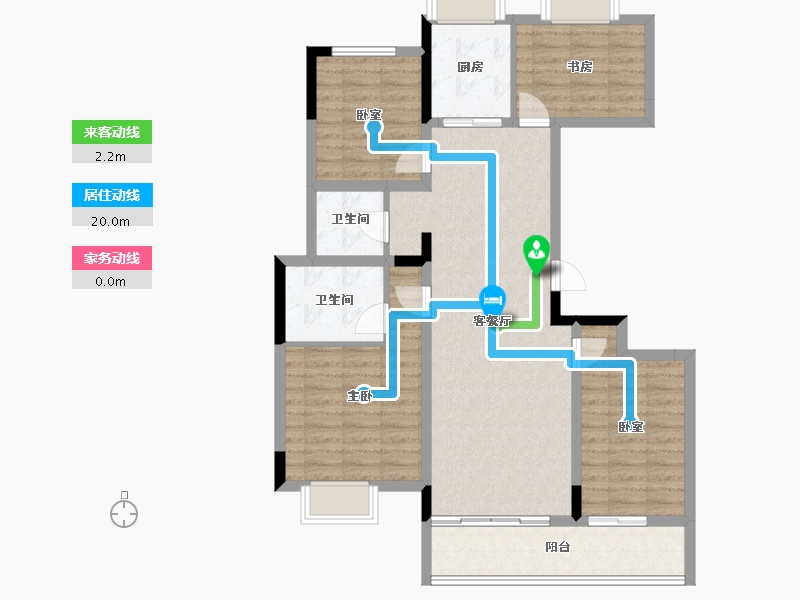 湖北省-武汉市-清能熙悦台-98.04-户型库-动静线