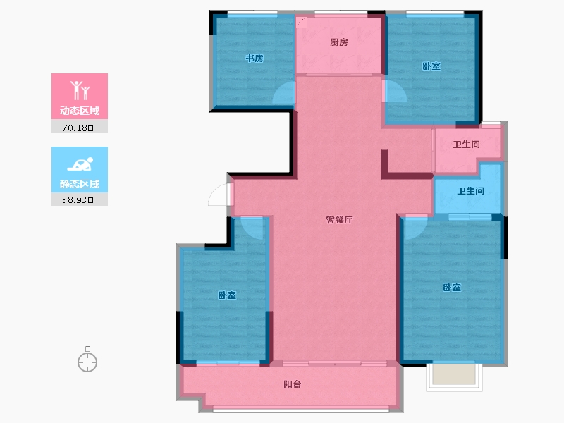 山东省-潍坊市-金鼎世家-116.01-户型库-动静分区