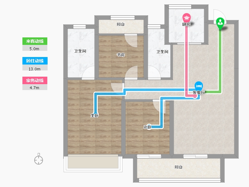 浙江省-温州市-金科中南未来都会-84.11-户型库-动静线