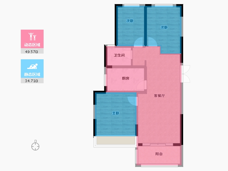 河南省-郑州市-泰宏建业国际城-81.00-户型库-动静分区