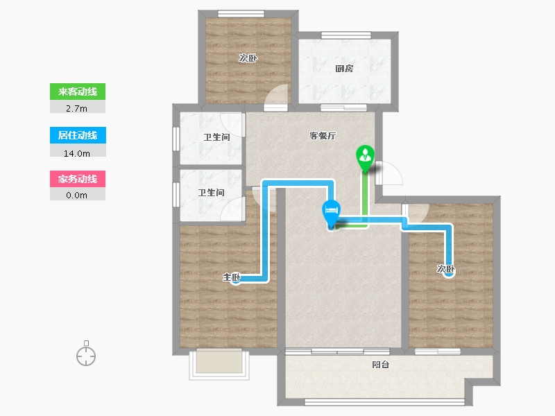 山东省-潍坊市-—象澜湾-97.60-户型库-动静线