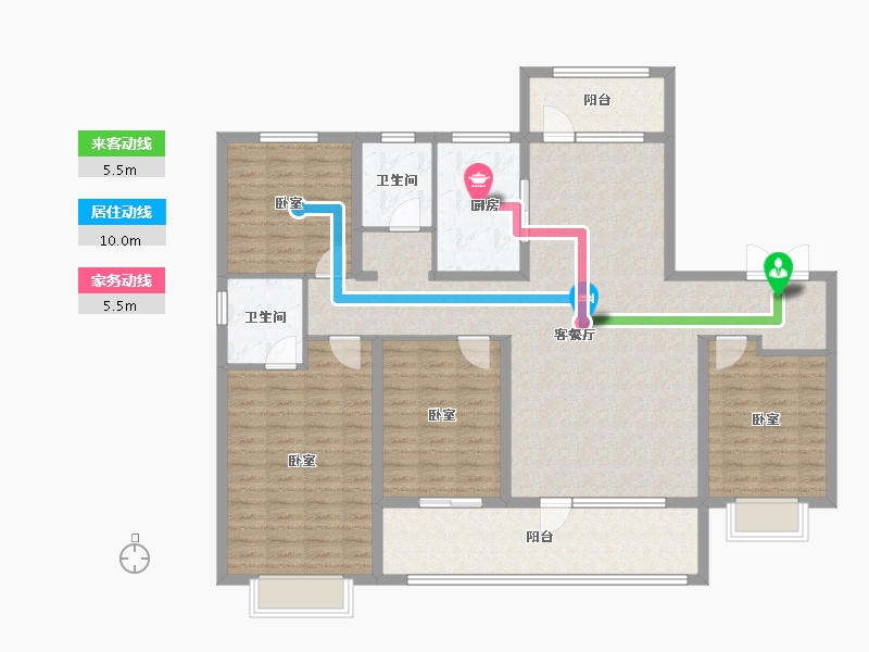 山东省-潍坊市-中南保利樾府-140.00-户型库-动静线