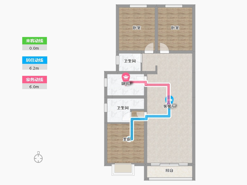 甘肃省-兰州市-中车共享城-94.00-户型库-动静线