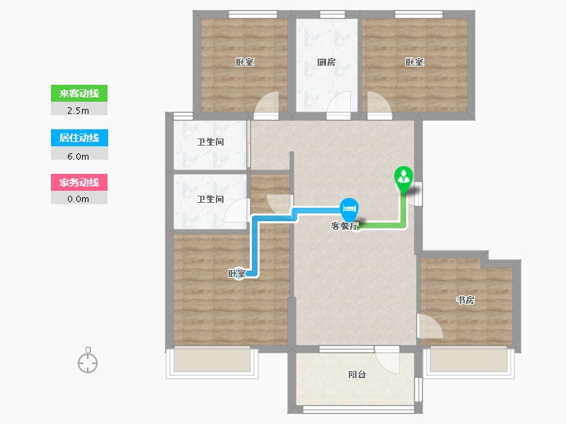 山东省-潍坊市-碧桂园凤翔府-94.40-户型库-动静线