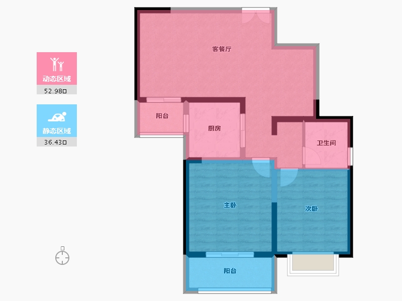 陕西省-西安市-兴庆御苑-79.99-户型库-动静分区