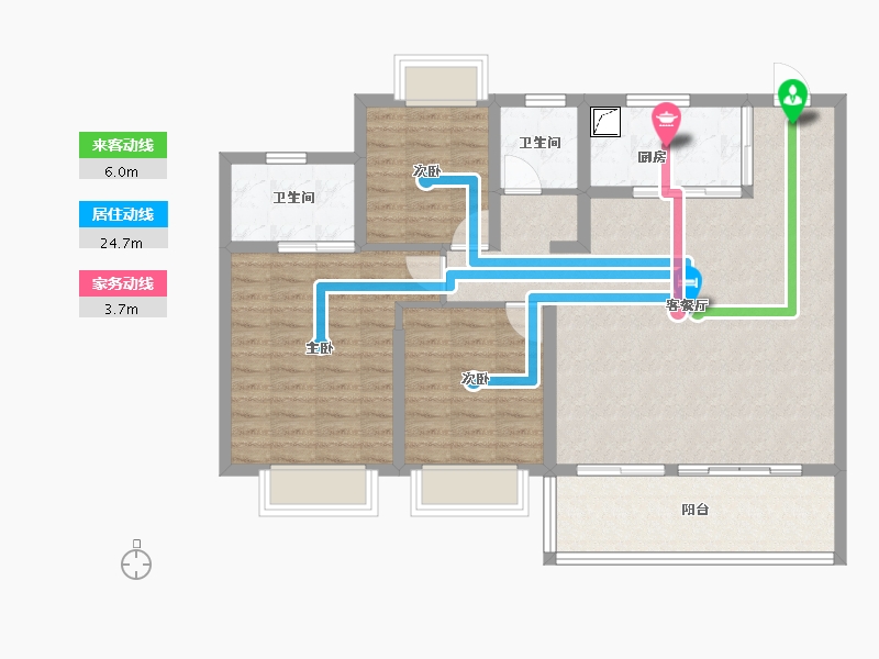 江苏省-无锡市-融创CHINA山水江南-99.16-户型库-动静线