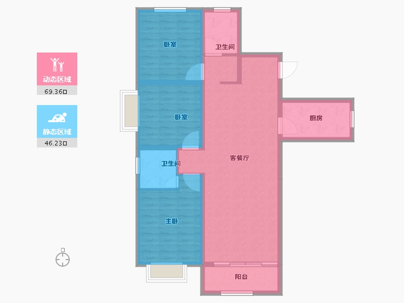 甘肃省-兰州市-中车共享城-104.01-户型库-动静分区