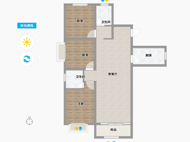 甘肃省-兰州市-中车共享城-104.01-户型库-采光通风