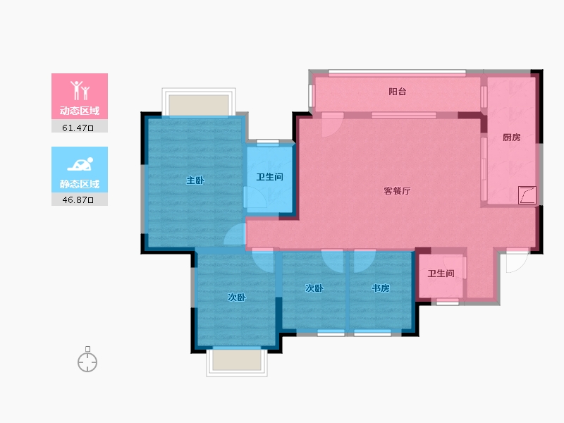 四川省-成都市-荟储.首座-121.41-户型库-动静分区