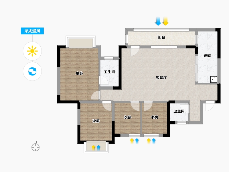 四川省-成都市-荟储.首座-121.41-户型库-采光通风