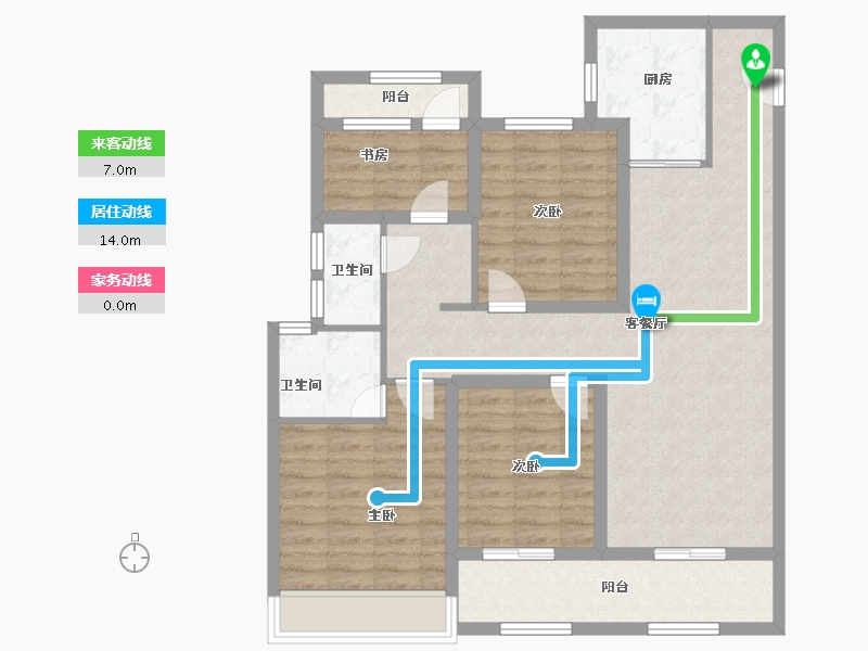 浙江省-温州市-红星温州天铂-99.20-户型库-动静线