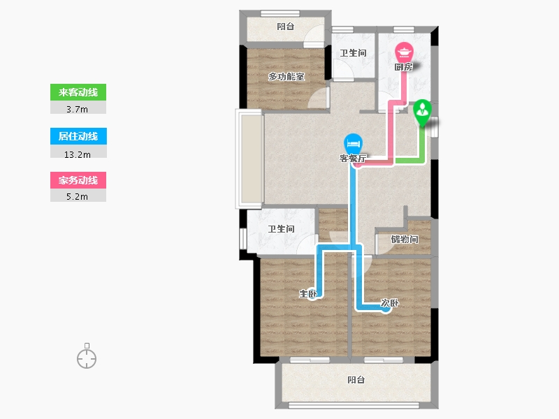 浙江省-温州市-德信东宸里-87.20-户型库-动静线