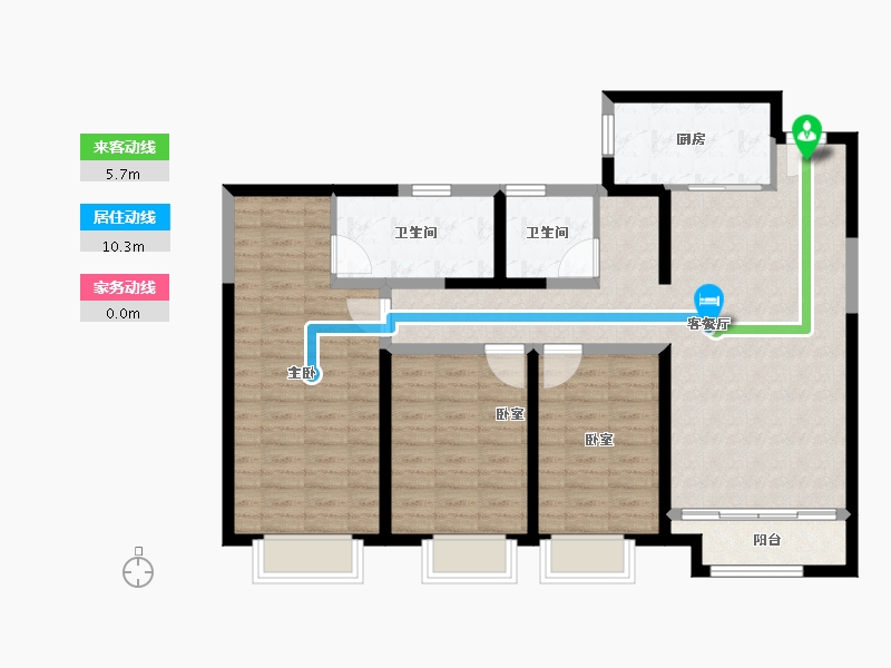 甘肃省-兰州市-中车共享城-107.00-户型库-动静线