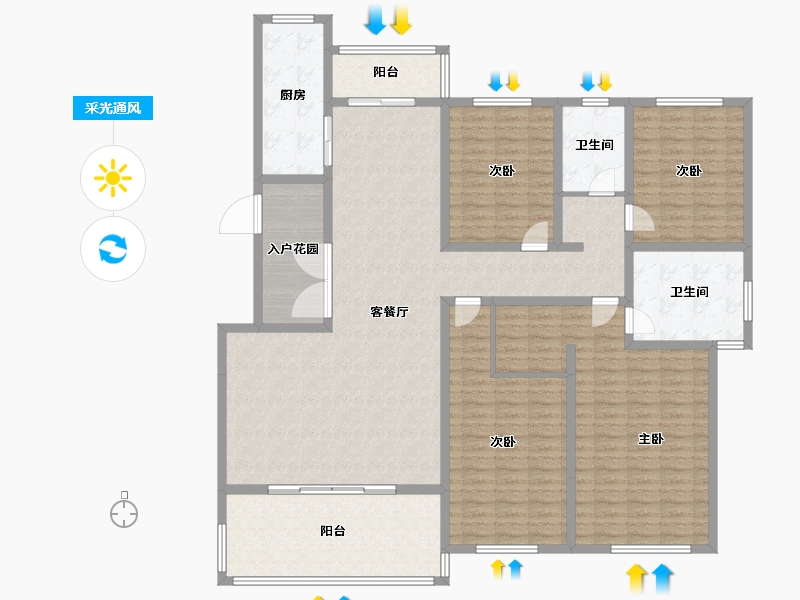 河南省-濮阳市-龙湖壹号-188.00-户型库-采光通风