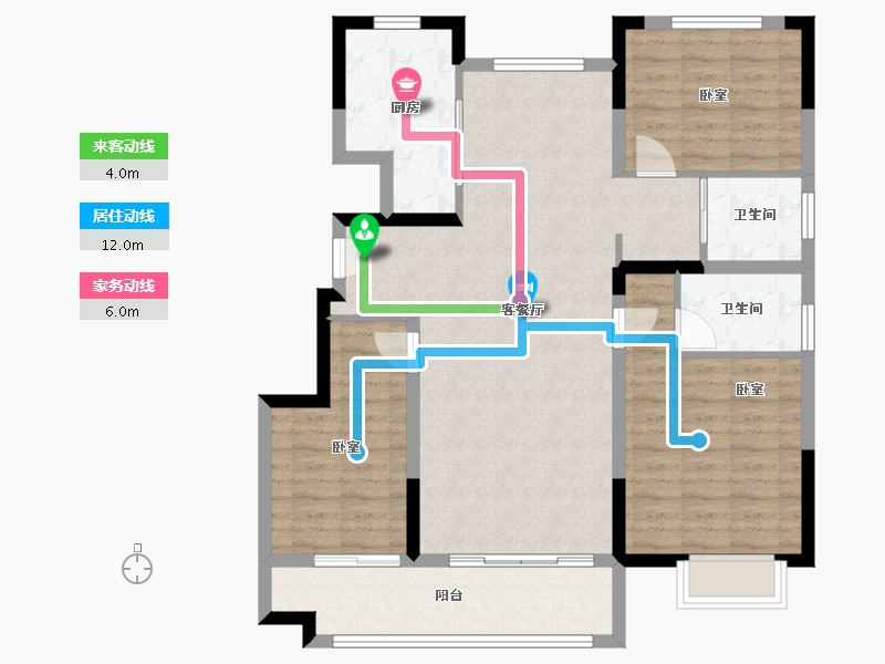 山东省-潍坊市-碧桂园凤翔府-99.20-户型库-动静线