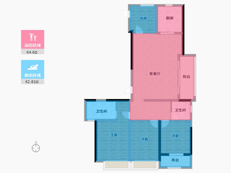 浙江省-温州市-TOD国际新城-114.41-户型库-动静分区