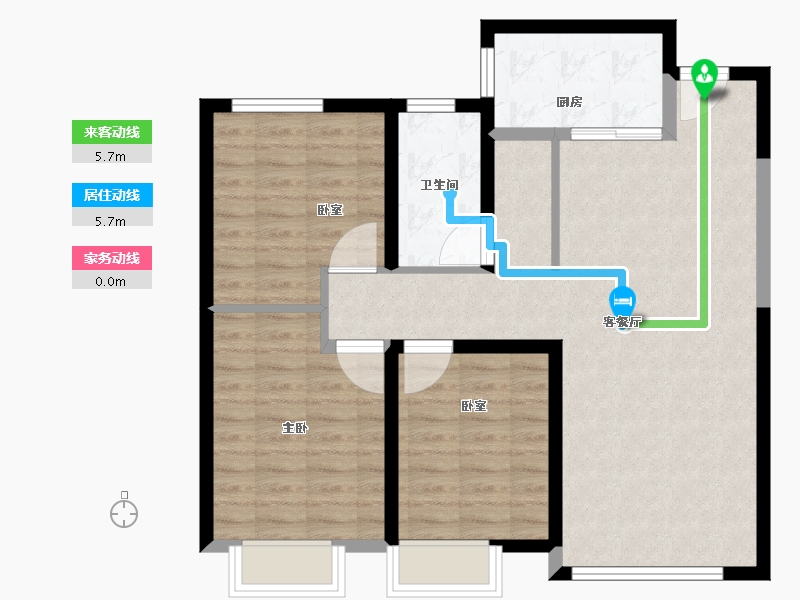 甘肃省-兰州市-中车共享城-86.00-户型库-动静线