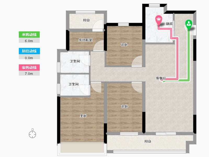 浙江省-温州市-德信东宸里-101.60-户型库-动静线