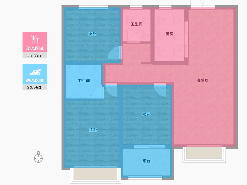 河北省-邢台市-中盐龙祥瑞府-100.74-户型库-动静分区