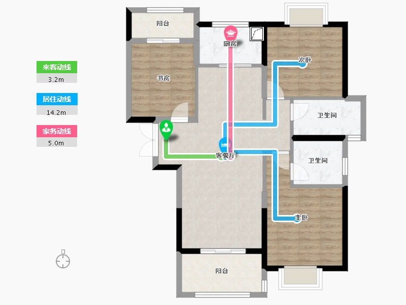 湖北省-武汉市-山海观-92.62-户型库-动静线