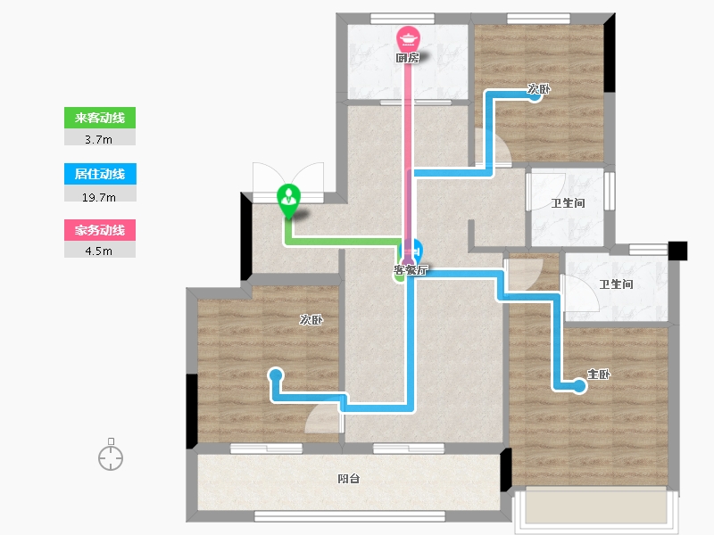 浙江省-温州市-悦珑府-84.80-户型库-动静线