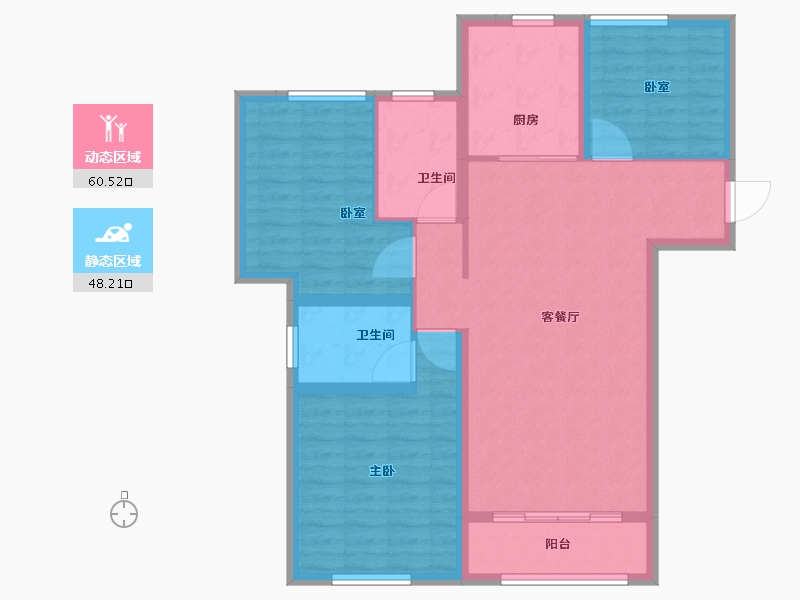 甘肃省-兰州市-中海铂悦世家-98.01-户型库-动静分区