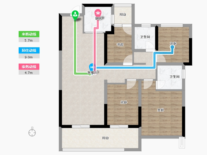 浙江省-温州市-温州未来之城-103.19-户型库-动静线