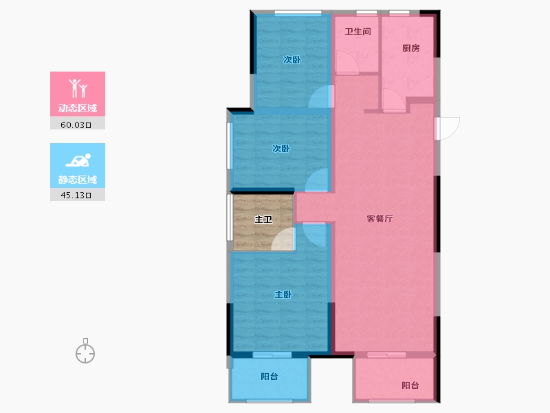 河南省-郑州市-大正·水晶森林-100.00-户型库-动静分区