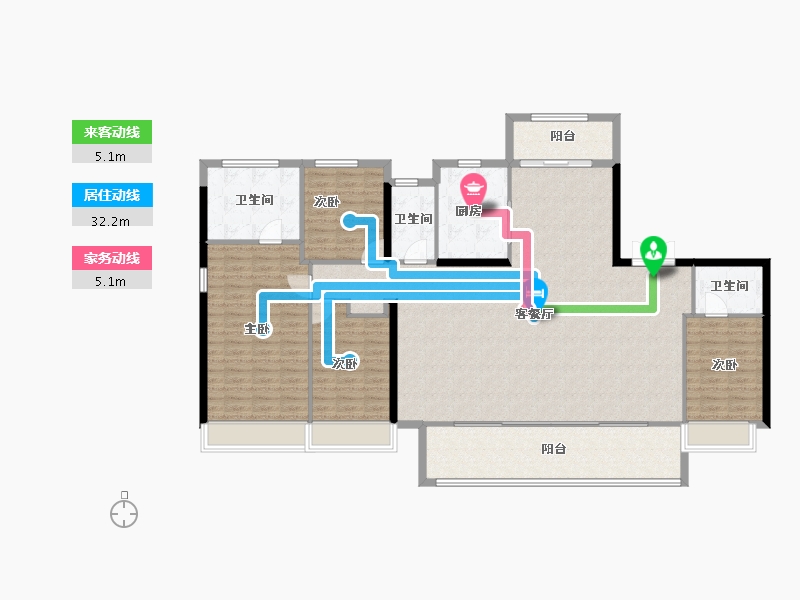 福建省-泉州市-建发映月-164.01-户型库-动静线