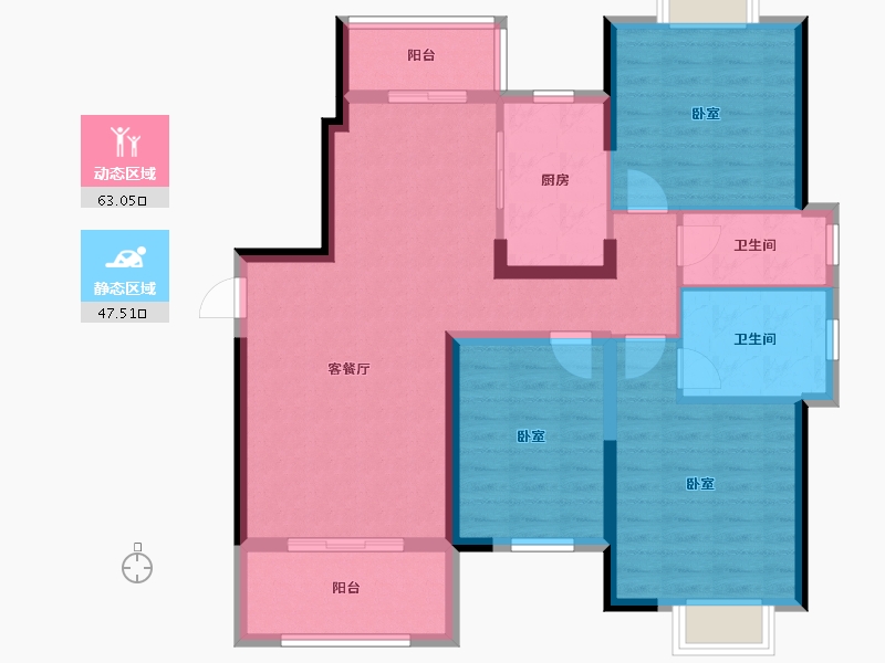 湖北省-武汉市-兰江公园里-99.01-户型库-动静分区