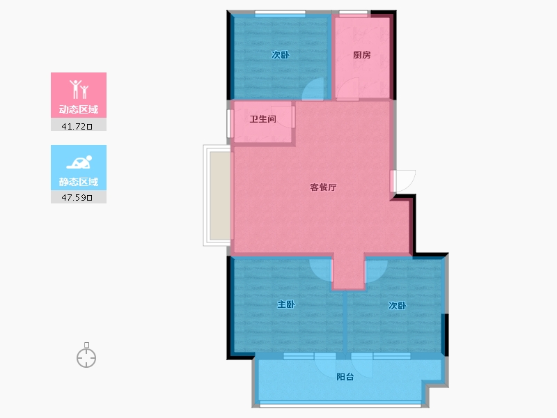 山东省-烟台市-中瑞鼎峰云山度-80.00-户型库-动静分区