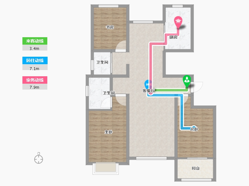 山东省-潍坊市-华安·东方名郡-112.01-户型库-动静线