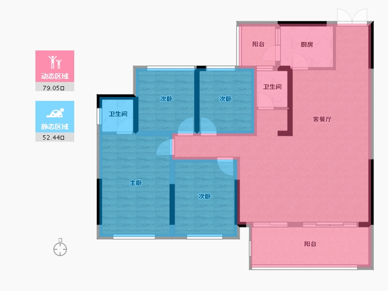 四川省-巴中市-国盛首府-133.54-户型库-动静分区