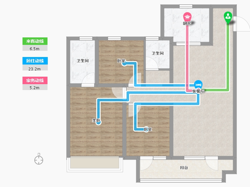 山东省-烟台市-旭辉银盛泰辉盛岚海-100.00-户型库-动静线