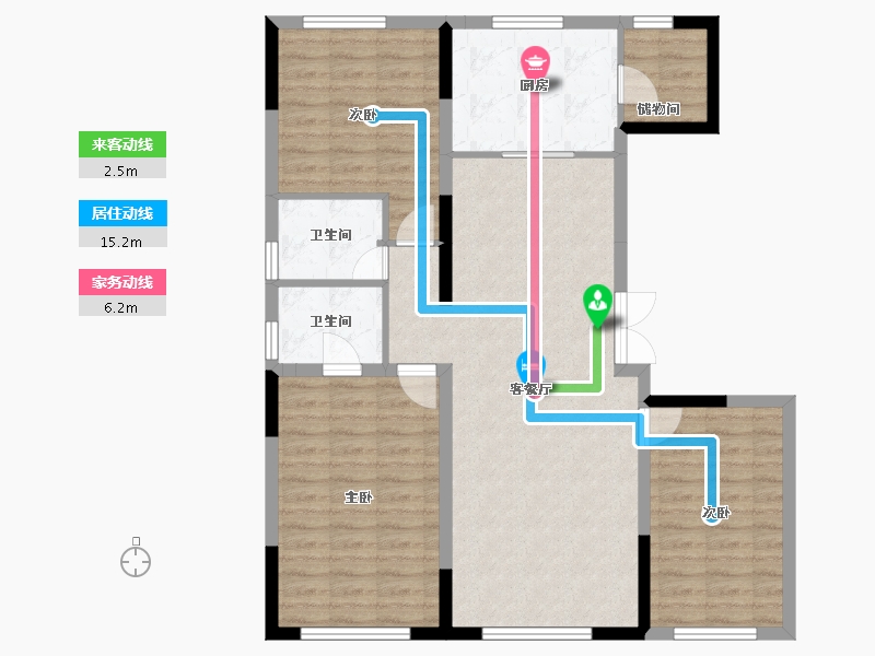 辽宁省-沈阳市-首创禧悦大观-101.59-户型库-动静线