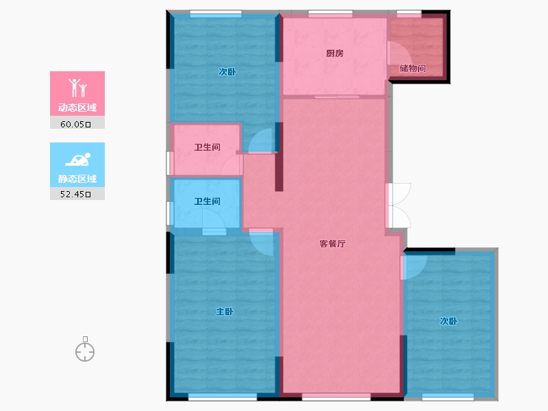 辽宁省-沈阳市-首创禧悦大观-101.59-户型库-动静分区