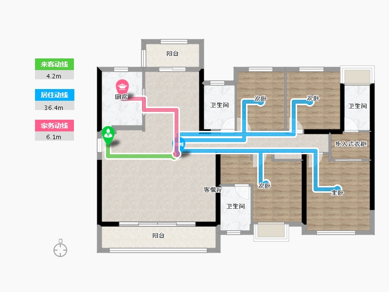 福建省-泉州市-建发映月-132.00-户型库-动静线