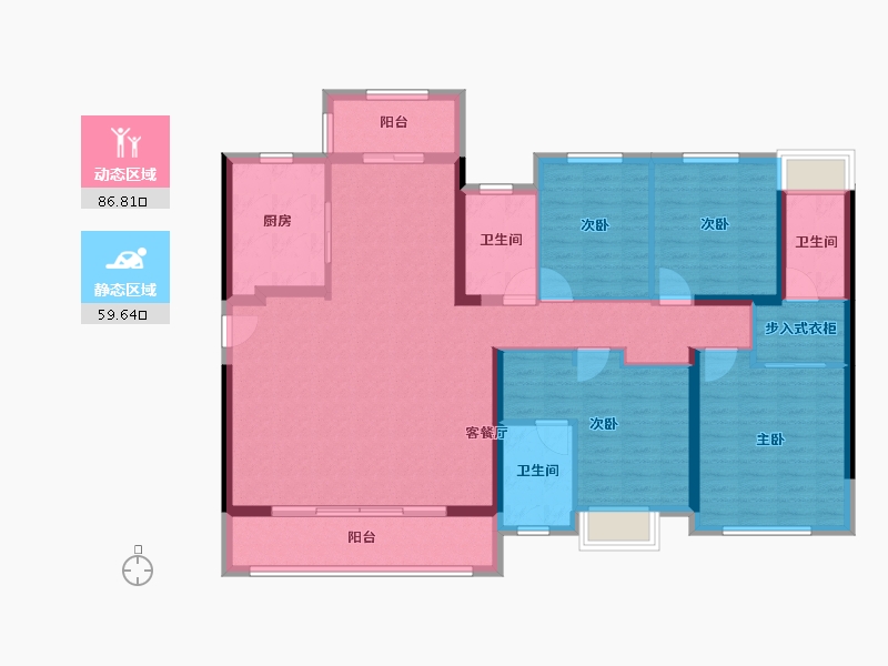 福建省-泉州市-建发映月-132.00-户型库-动静分区