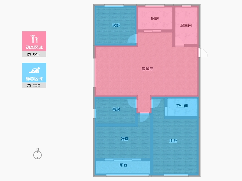 山东省-烟台市-鑫发小区东区-124.40-户型库-动静分区