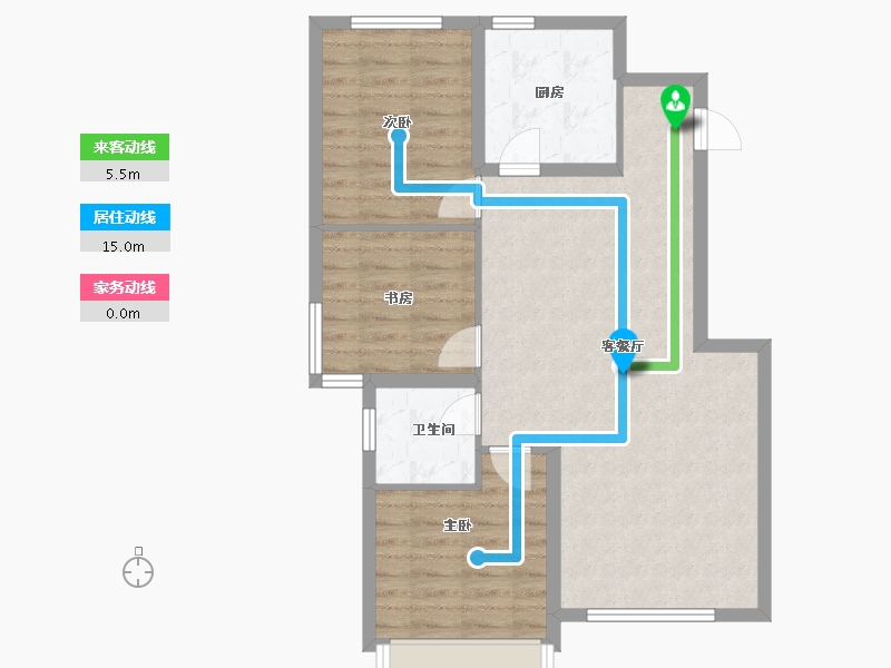 山东省-烟台市-石药健康城-75.65-户型库-动静线