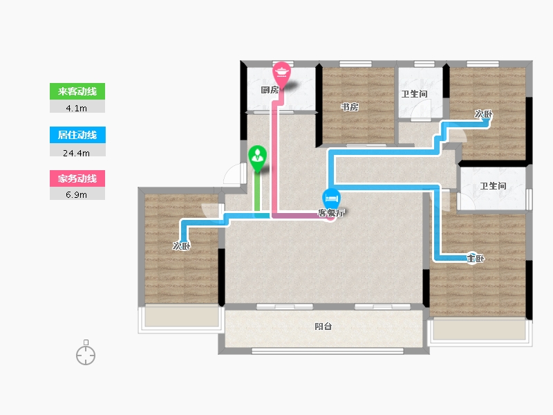 浙江省-温州市-德信天宸-111.20-户型库-动静线