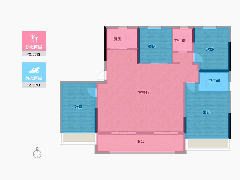 浙江省-温州市-德信天宸-111.20-户型库-动静分区