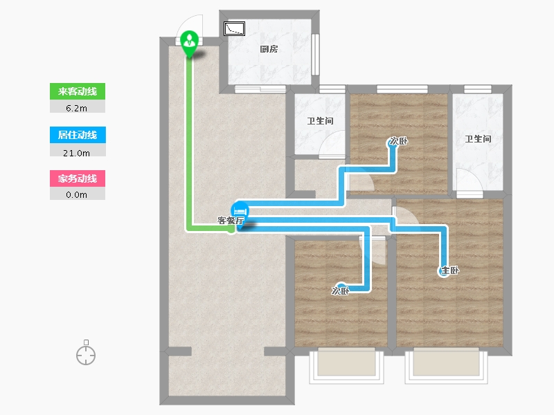 河北省-石家庄市-中海云锦-81.51-户型库-动静线