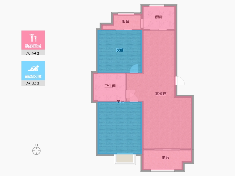 山东省-青岛市-永合鼎泰丰-80.00-户型库-动静分区